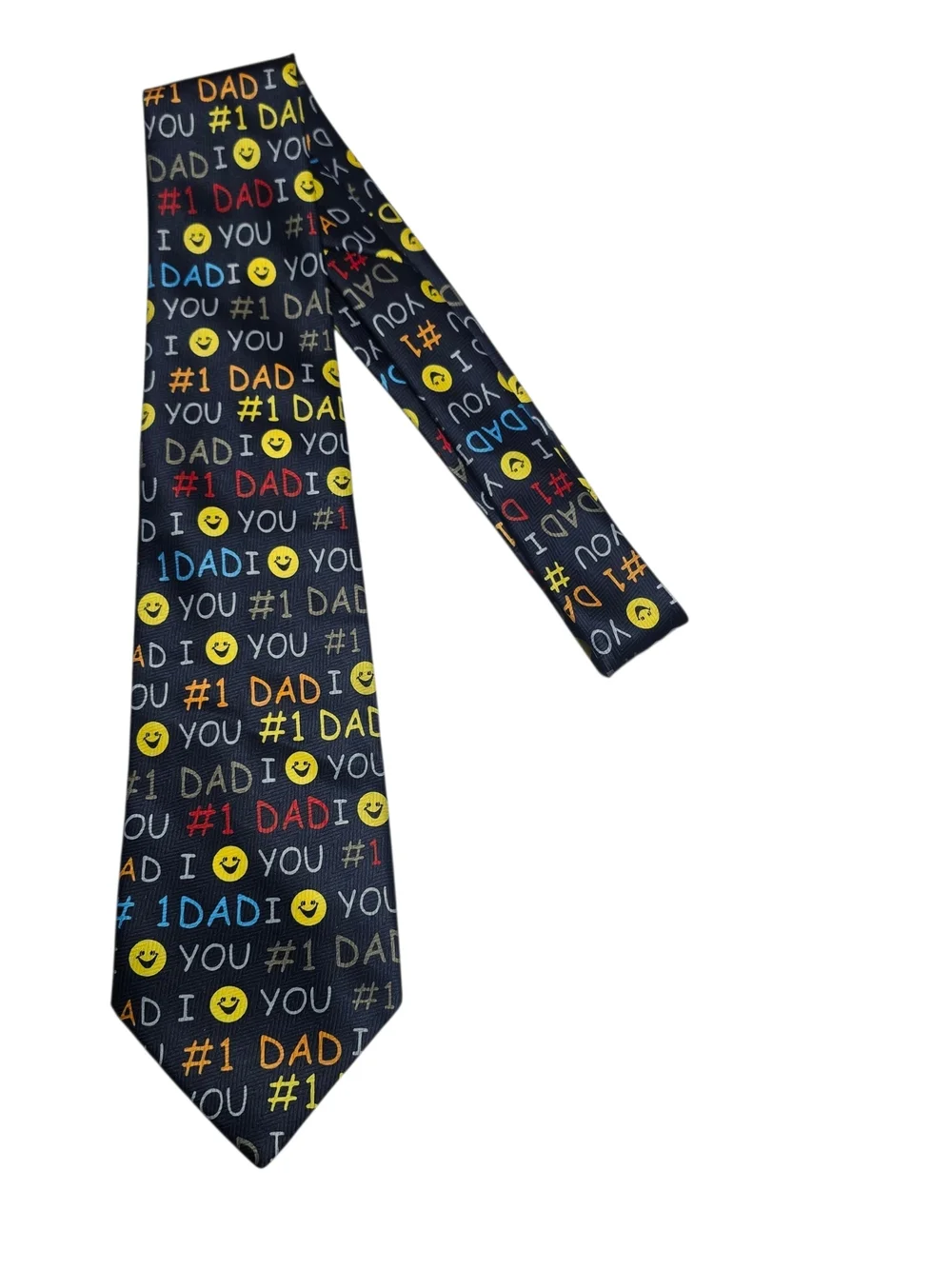 Vintage Men’s #1 Dad Necktie Parquet Colorful Novelty Tie
